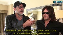 The Walking Dead 7ª Temporada: Norman Reedus e Jeffrey Dean Morgan falam sobre a premiere ao EXTRA