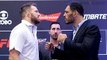 Fighters square off at the UFC Fight Night 100 media day faceoffs