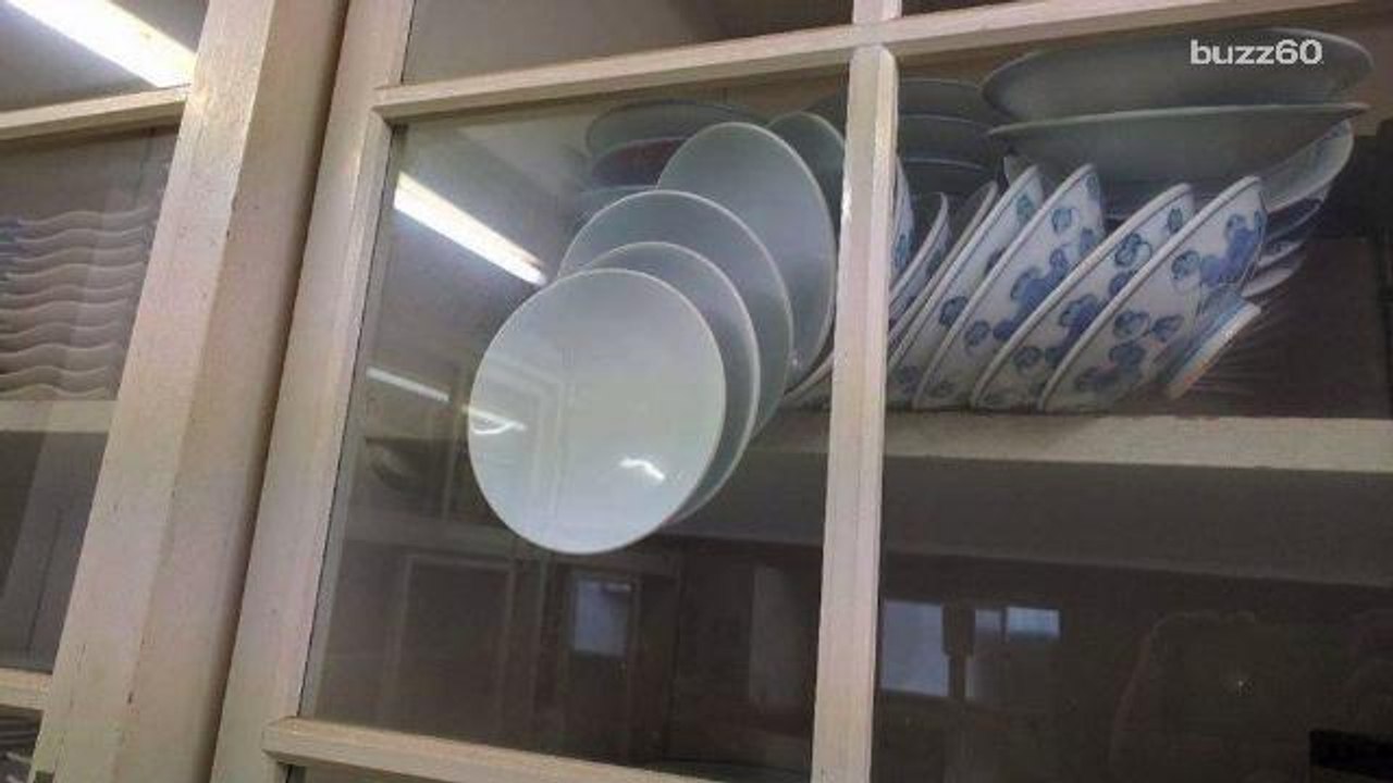 Internet Goes Crazy Over How to Open This Cupboard Without Breaking Dishes