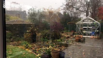 Mini tornado hits the Midlands, UK