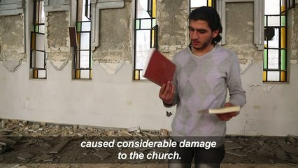 Churches in Syria's Harasta damaged in years of war