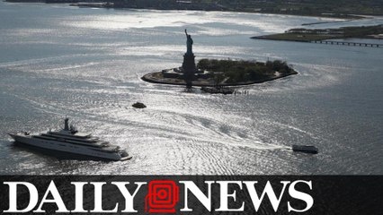 Whale Sighting Near The Statue of Liberty