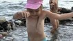 VLOG Дети купаются на диком пляже Черное море new | Children bathe in the wild beach Sea Russian