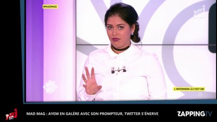 Mad Mag : Ayem en galère avec son prompteur, Twitter s’énerve