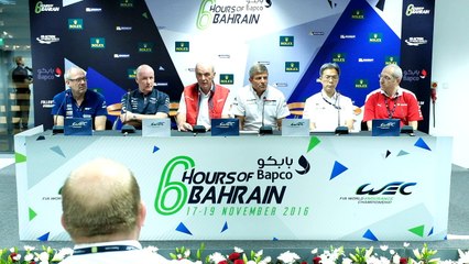 Pre-Event Press Conference LMP1 - 6 Hours of Bahrain 2016