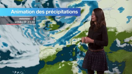 Prévisions météo pour la journée du vendredi 18 novembre