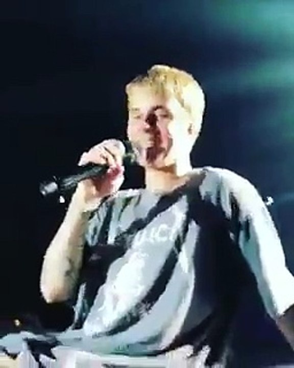 Justin Bieber lloró durante un concierto en Alemania