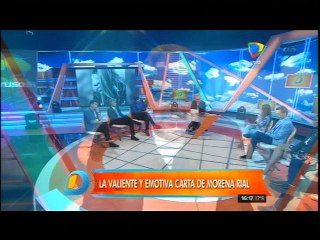Rial se quiebra al leer la carta de Morena