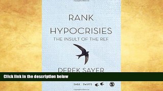 Full [PDF]  Rank Hypocrisies: The Insult of the REF (SAGE Swifts)  BOOOK ONLINE