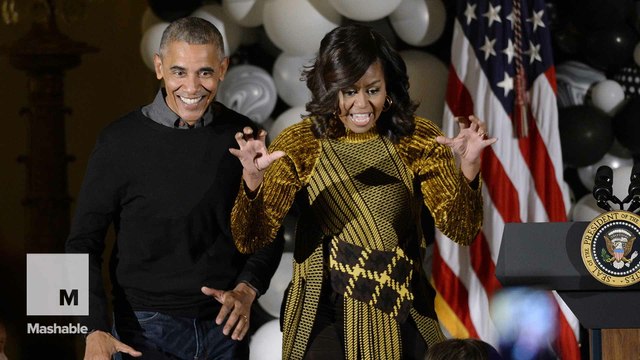 The Obamas showed us how to zombie dance on Halloween