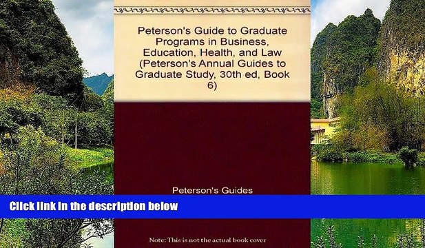 Big Deals Grad BK6: Bus/Ed/Hlth/Info/Law/SWrk 1996 (Peterson s Annual Guides to Graduate Study,