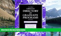 Big Deals  The Official Gre Cgs Directory of Graduate Programs: Engineering, Business (15th ed)