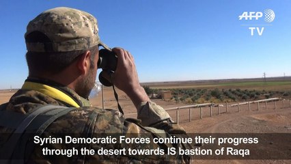 Syria Democratic Forces advance in desert towards Raqa