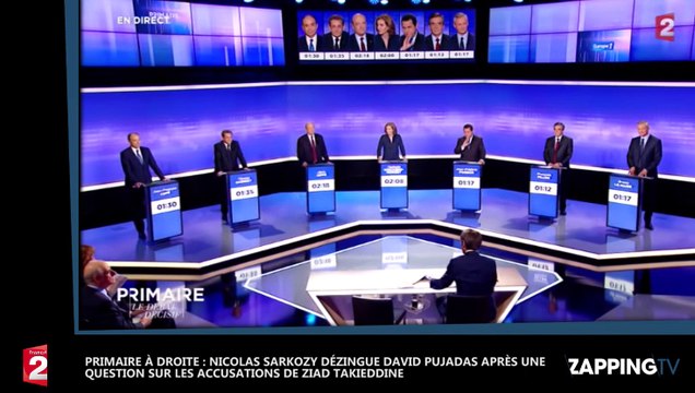Nicolas Sarkozy allume David Pujadas après une question sur les accusations de Ziad Takieddine