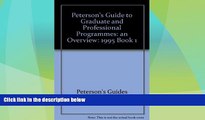 Deals in Books  Grad Gdes Book 1:Grad/Prof Prg Orvw 1995 (Peterson s Annual Guides to Graduate