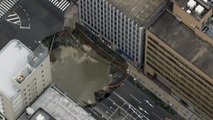 Japanese engineers repaired this monster of a sinkhole in 48 hours