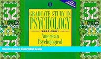 Deals in Books  Graduate Study in Psychology, 2000-2001: With 2001 Addendum (Graduate Study in