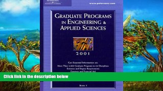 Books to Read  Peterson s Graduate Programs in Engineering   Applied Sciences 2001  BOOOK ONLINE