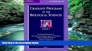 Big Deals  Peterson s Graduate Programs in the Biological Sciences 2001  BOOOK ONLINE