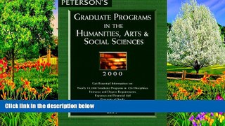 Books to Read  Peterson s Graduate Programs in the Humanities, Arts   Social Sciences 2000