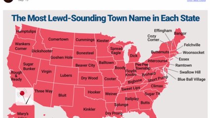 Here are the Lewdest Town Names in America