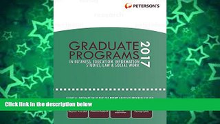 Big Deals  Graduate Programs in Business, Education, Information Studies, Law   Social Work 2017