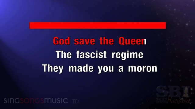 Sex Pistols - God save the queen KARAOKE / INSTRUMENTAL