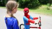 Nerf War Spiderman Vs Supergirl superhero real life movie marvel spiderman vs dc girl SuperHeroKids