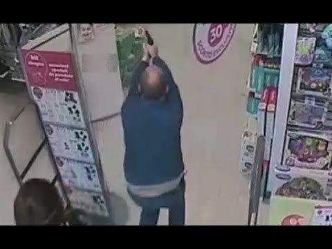 Roma - Rapina negozio per bambini, l'arresto della Polizia (17.11.16)