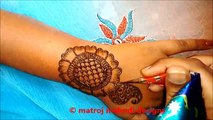 How To Apply Easy Simple Feet Strip Bail Mehndi Designs For Feet