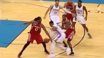 Russell Westbrook's Sick Through-The-Legs Driving Basket