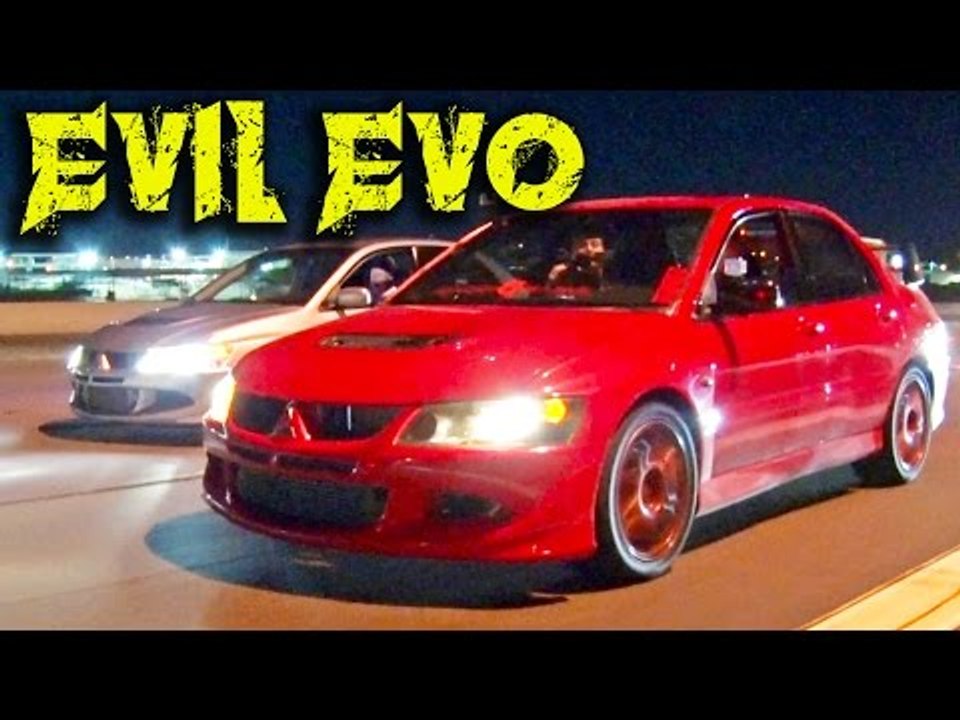 700hp Evo Picks on Civic - Phoenix STREET RACING!