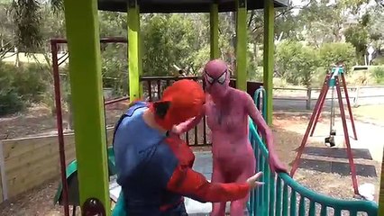 Spiderman ile Hamile Pembe Spidergirl - Oyun Eğlenceli Spiderbaby Sürpriz IRL!