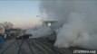 HUGE BURNOUT Truck blows both tires!