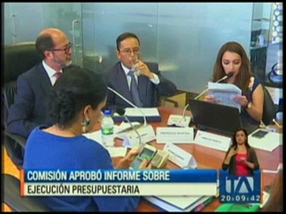 Comisión aprobó informa sobre ejecución presupu...