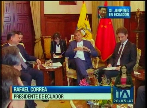 El presidente de China, Xi Jinping, inicia su visita oficial al Ecuador