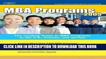 Best Seller MBA Programs 2005, Guide to, 10th ed (Peterson s Mba Programs) Free Read