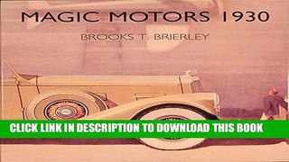 Best Seller Magic Motors 1930 Free Read