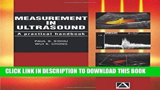 Best Seller Measurement in Ultrasound: A practical handbook Free Read