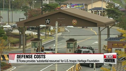 Think tank close to Trump says S. Korea provides 'substantial resources' for U.S. troop presence
