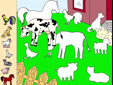 Животные на ферме-кто как делает.Развивающая игра для детей