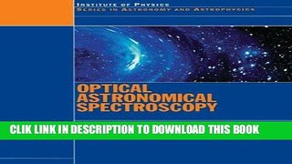 Ebook Optical Astronomical Spectroscopy (Series in Astronomy and Astrophysics) Free Read