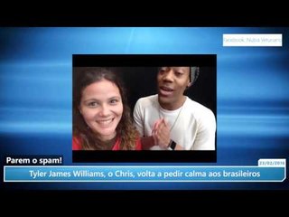 Tyler James Williams, o Chris, volta a pedir calma aos brasileiros