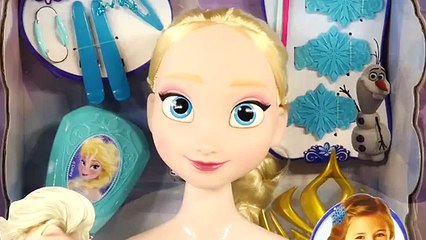 Disney Frozen Elsa Styling Head Amy Jo Wears & Shares Hair Accessories Toys by DCTC