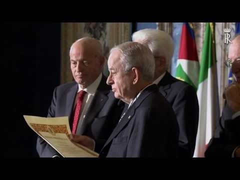 Roma - Cerimonia di consegna dei Premi Balzan 2016 (17.11.16)