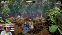 Lets Play LEGO Jurassic World Part 4 RAPTOR SCARE CAM ATTACK! RESTORE POWER LEVEL GAMEPLAY