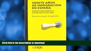 READ  Veinte anos de inmigracion en Espana/ Twenty Years of Immigration in Spain: Perspectivas