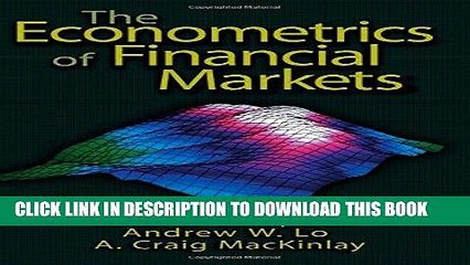[PDF] The Econometrics of Financial Markets Full Online
