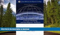 READ  Critical Thinking And Intelligence Analysis (Occasional Papers)  BOOK ONLINE