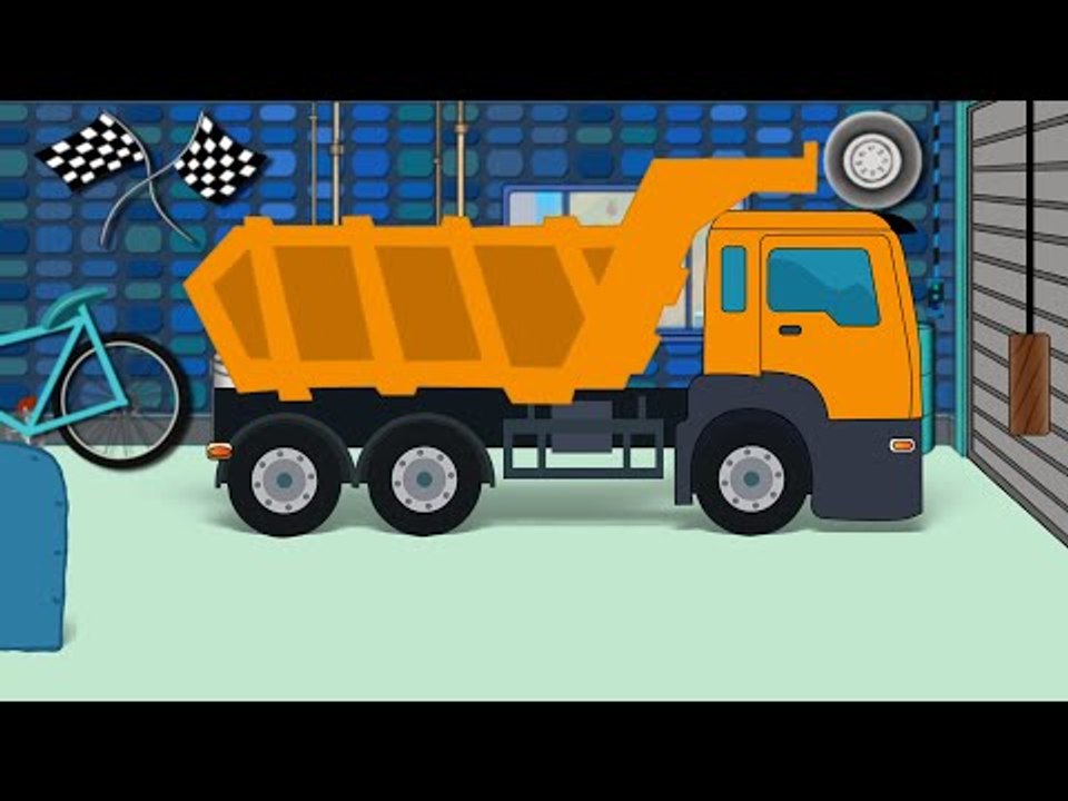 Dumpster Truck  Repair | Car Garage | Car Service For Kids